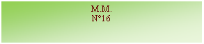 Zone de Texte: M.M.N°16